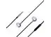 Auriculares manos libres con cable y micrófono Lity, color negro F10P - 1