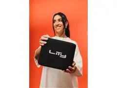 Bocina karaoke bluetooth Lity con 2 micrófonos de 80W, negro (B15M) - 8