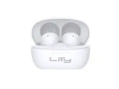 Audífonos bluetooth Bud Lity, 5.4 ENC/ANC 34H, blancos (T13B) - 0