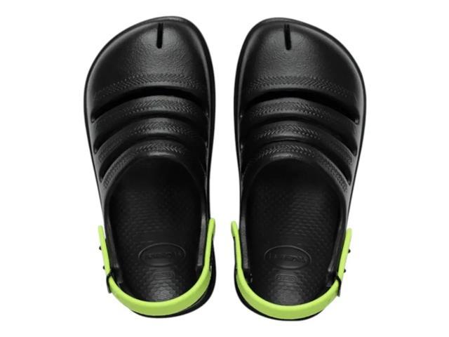 Sandalias Havaianas Kids Clog Preto/V...