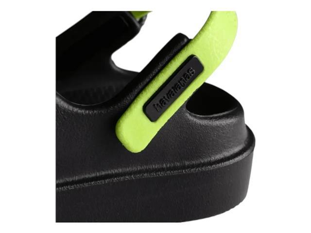 Sandalias Havaianas Kids Clog Preto/Verde - 5