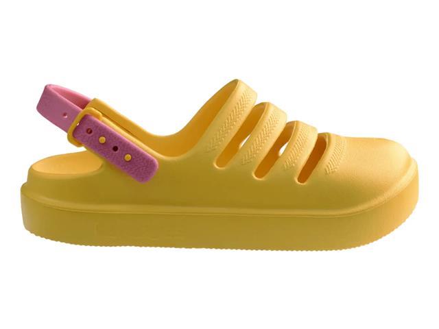 Sandalias Havaianas Kids Clog Amarelo Ouro/Pink Lemonade - 2