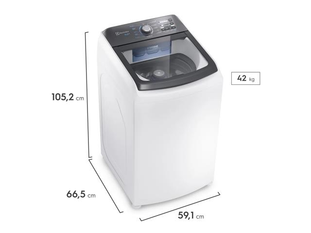 Máquina de Lavar Electrolux 14,5kg Branca Efficient Cesto inox e Jet&C - 2