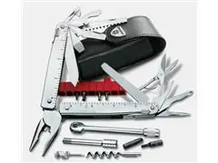 Navaja SwissTool X Plus Ratchet, en estuche de piel - 2