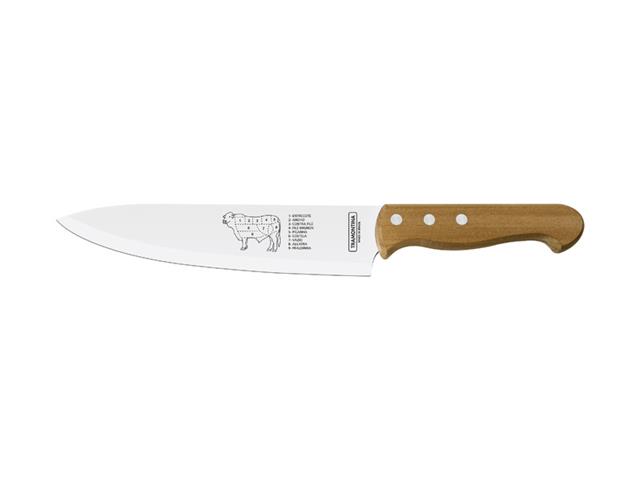 Kit Churrasco Tramontina Aço Inox Cabo Madeira 3pçs - 2