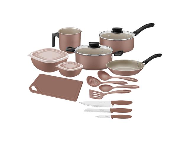 Kit Cozinha Tramontina Antiaderente Mocaccino ...