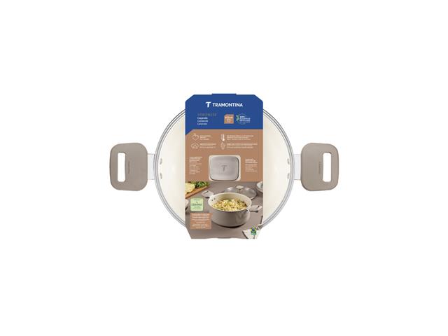 Caçarola Tramontina Veronese Cerâmica Bege 22 cm - 1