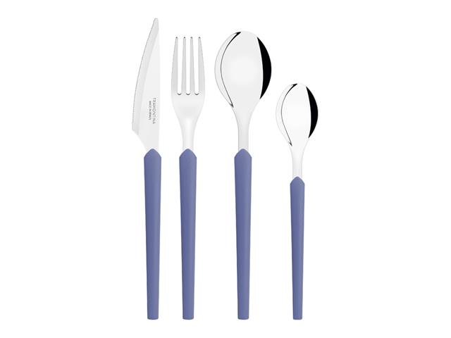 Faqueiro Tramontina Obelline Inox Azul Boreal 24 Peças - 6