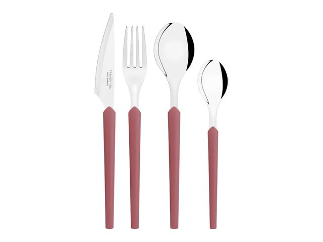 Faqueiro Tramontina Obelline Inox Vinho Rubi 24 Peças - 6