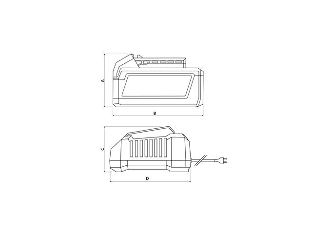 Kit 2 Baterias 20V 5,0Ah + Carregador 4,0A - 1