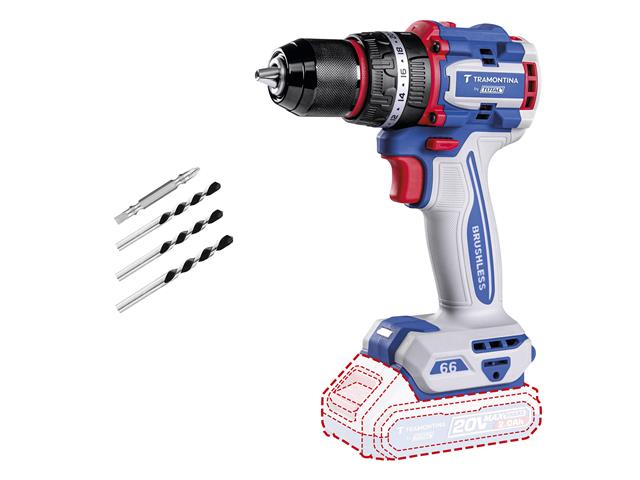 Parafusadeira Impacto 20V 66Nm Brushless - Tra...