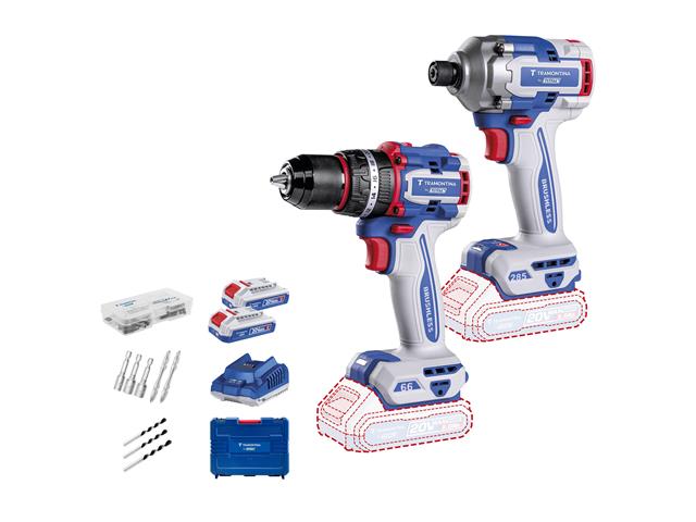 Kit Parafusadeira 66Nm + Impacto 285Nm 20V Tra...