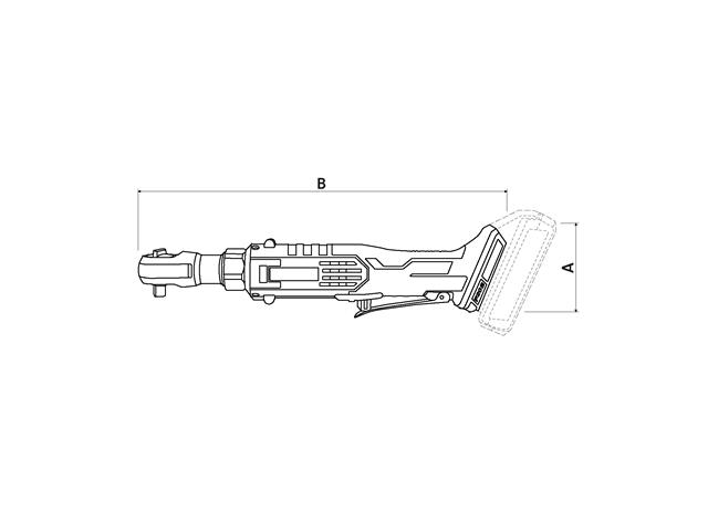 Chave Catraca 20V 65Nm 3/8" - Tramontina - 1