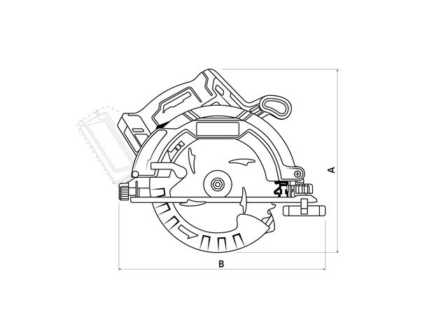 Serra Circular 20V 7.1/4" Brushless - Tramontina - 1