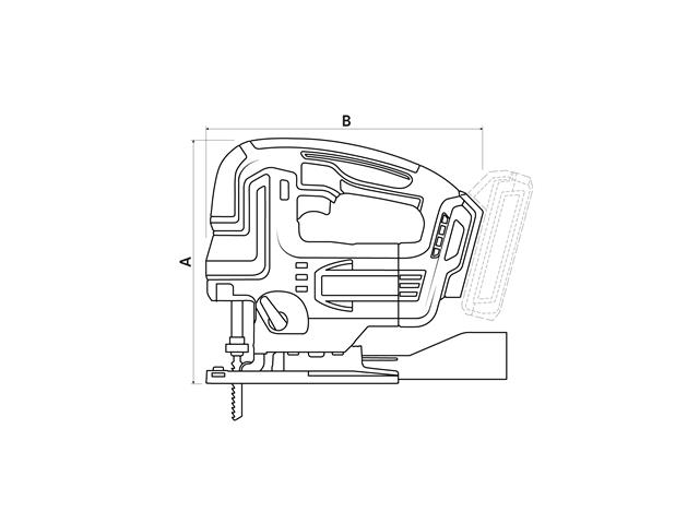 Serra Tico-Tico 20V 3000rpm Brushless - Tramontina - 1
