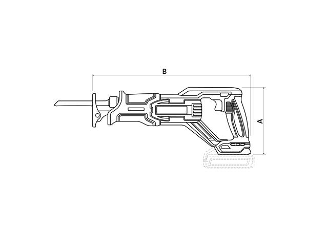 Serra Sabre 20V 2800rpm Brushless - Tramontina - 1