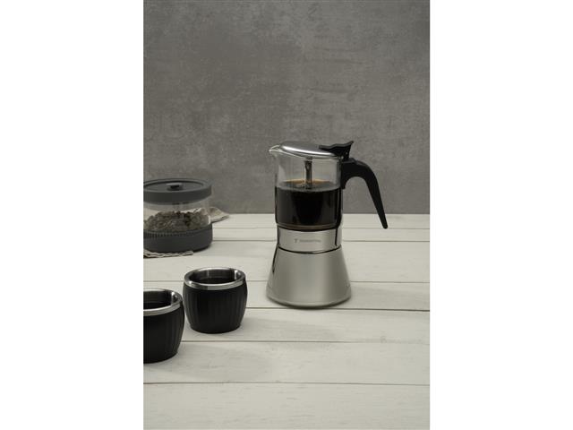 Cafeteira Italiana Tramontina Inox c/ Vidro 300ml Espresso - 2