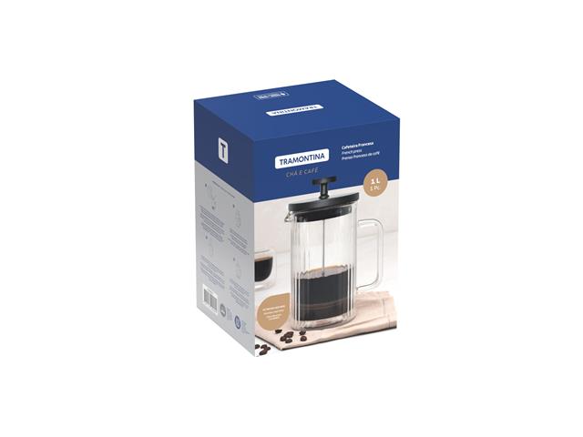 Cafeteira Francesa Tramontina Vidro Borossilicato 1L - 1