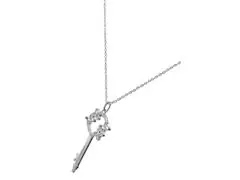 Cadenada de plata Tanya Moss, dije llave libertad XL - 1