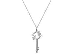 Cadenada de plata Tanya Moss, dije llave libertad XL