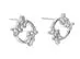 Aretes de plata Tanya Moss, aro mariposas - 1