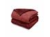 Edredom Casal Plush Flannel Vermelho Escuro/Claro 1pc - 0