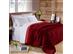 Edredom Casal Plush Flannel Vermelho Escuro/Claro 1pc - 1