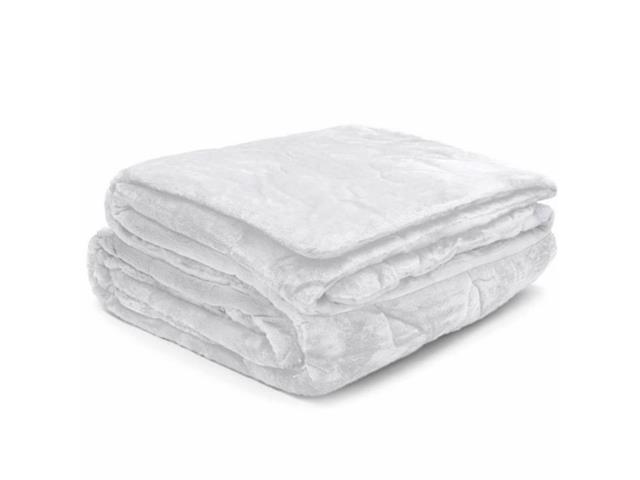Edredom Buettner Solteiro Plush Flannel Dupla Face 150x200 Branco - 2