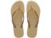 Chinelo Havaianas Slim Glitter Ii Areia/Dourado Claro Metalico Tam 41- - 3