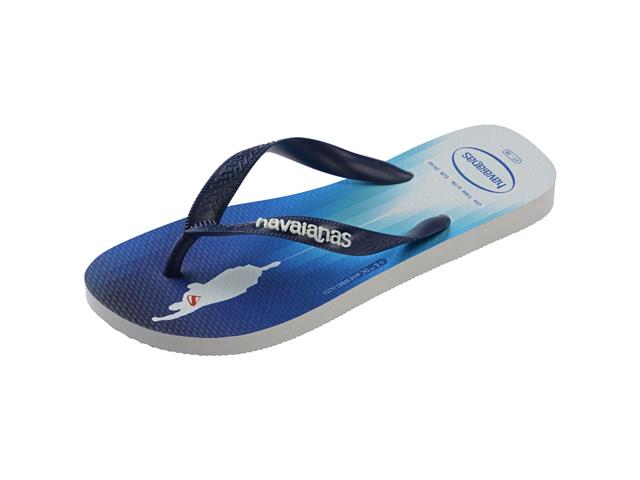 Chinelo Havaianas Top Herois Dc Branco/Marinho Tam 37-38 - 5