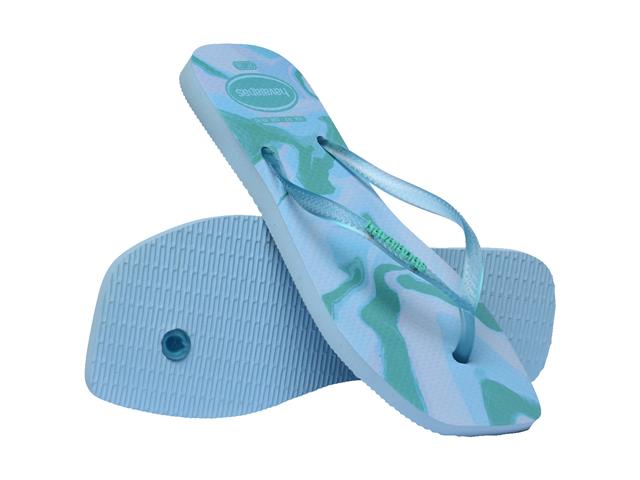 Chinelo Havaianas Square Jelly Fc Azul Lavanda Tam 33-34 - 3