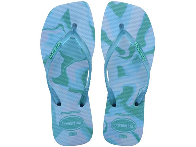 Chinelo Havaianas Square Jelly Fc Azul Lavanda Tam 41-42