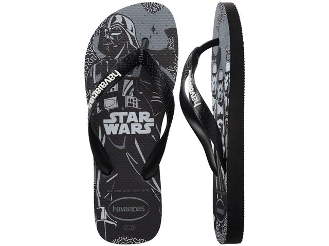 Chinelo Havaianas Star Wars Preto/Preto/Branco Tam 39-40 - 4