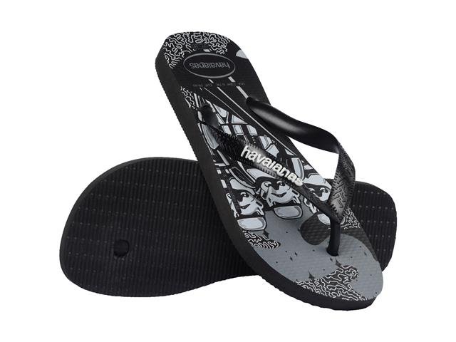 Chinelo Havaianas Star Wars Preto/Preto/Branco Tam 41-42 - 3