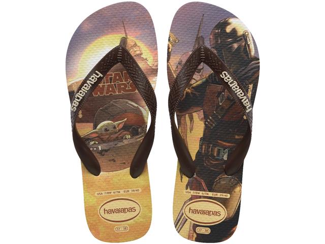 Chinelo Havaianas Star Wars Bege/Bege Tam 39-40