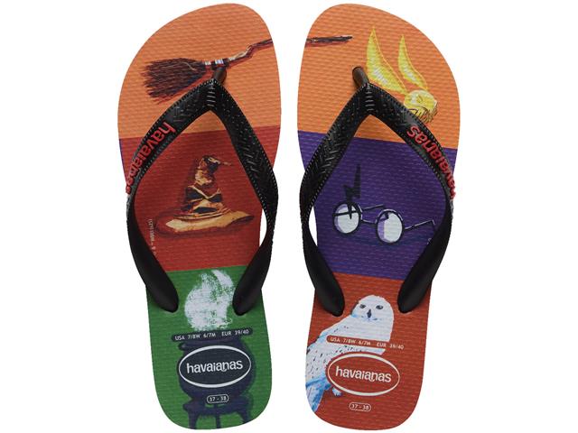 Chinelo Havaianas Harry Potter Preto/Preto Tam 35-36