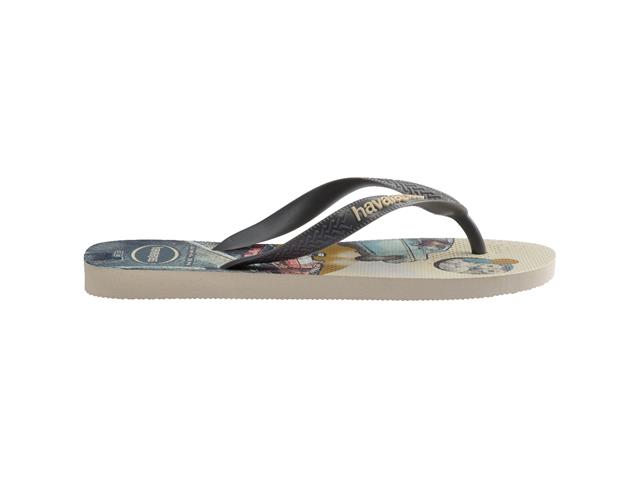 Chinelo Havaianas Harry Potter Bege Palha/Cinza Aco Tam 35-36 - 2