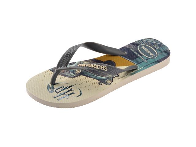 Chinelo Havaianas Harry Potter Bege Palha/Cinza Aco Tam 35-36 - 5
