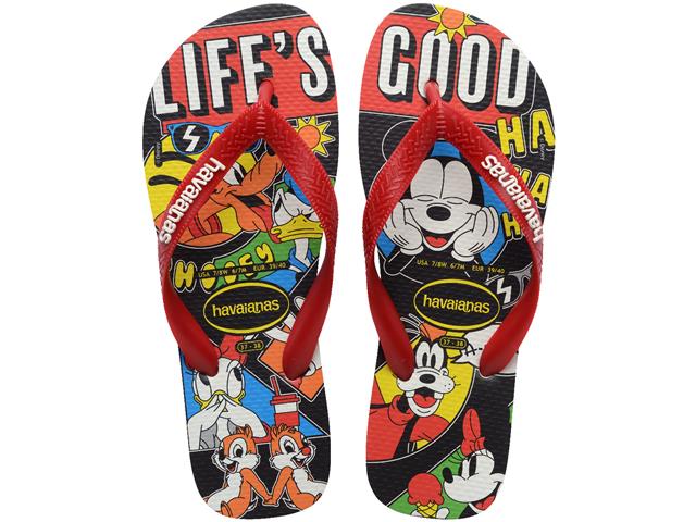 Chinelo Havaianas Top D Classics Branco/Vermel...