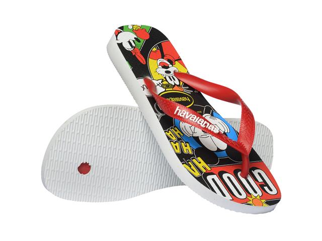 Chinelo Havaianas Top D Classics Branco/Vermelho Hibisco Tam 37-38 - 3