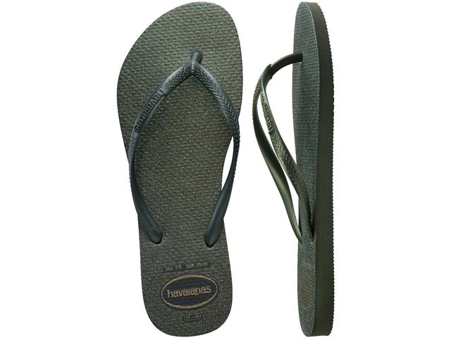 Chinelo Havaianas Slim Gloss Verde Olive Tam 35-36 - 4