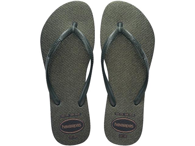 Chinelo Havaianas Slim Gloss Verde Olive Tam 3...