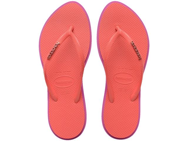 Chinelo Havaianas Slim Point Rosa Gum/Coral Tr...