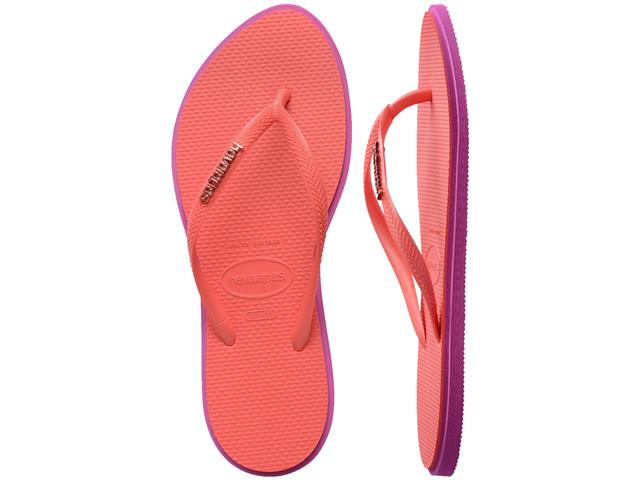 Chinelo Havaianas Slim Point Rosa Gum/Coral Tropical Tam 41-42 - 4