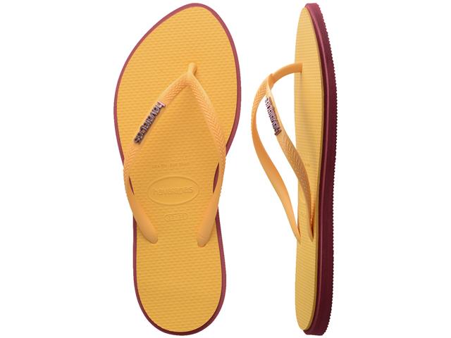 Chinelo Havaianas Slim Point Amaranto/Amarelo Caja Tam 35-36 - 4