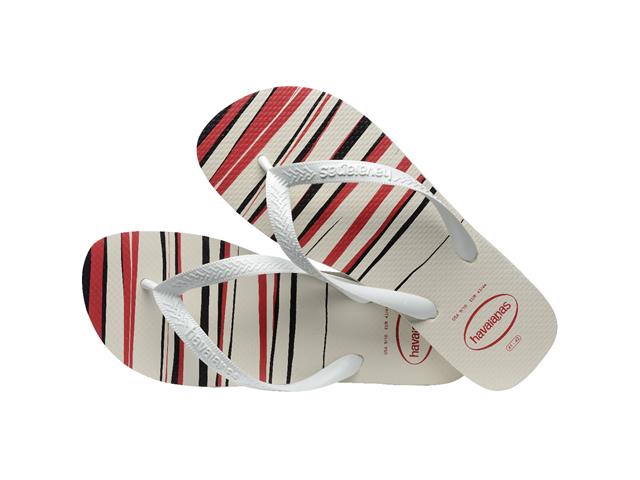 Chinelo Havaianas Top Basic - Branco/Vermelho Tam 37-38 - 3