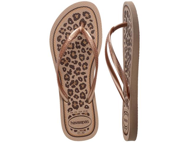 Chinelo Havaianas Slim Animals Rose Gold/Rose Gold Tam 33-34 - 4