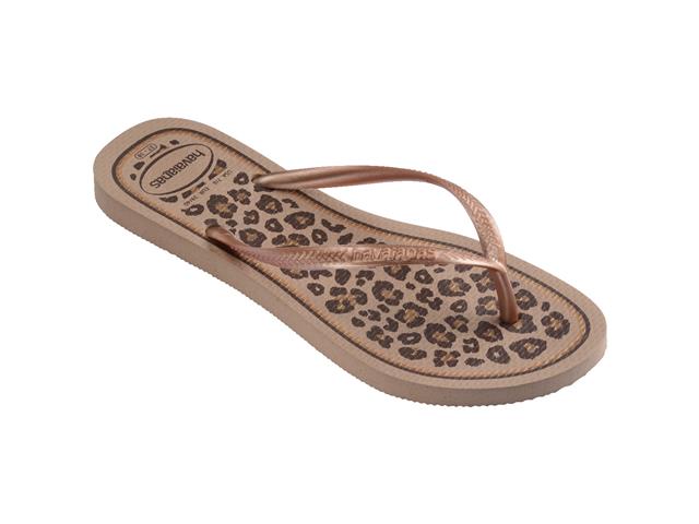 Chinelo Havaianas Slim Animals Rose Gold/Rose Gold Tam 35-36 - 1