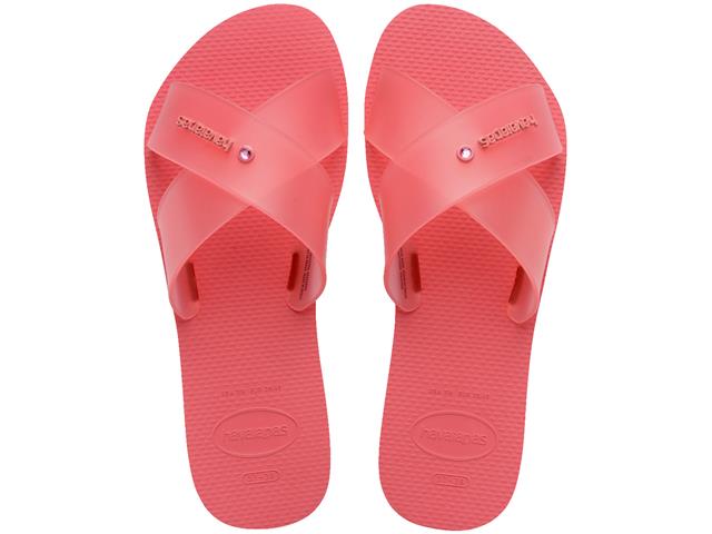 Chinelo Havaianas Aqua Jelly Fc Coral Tropical...