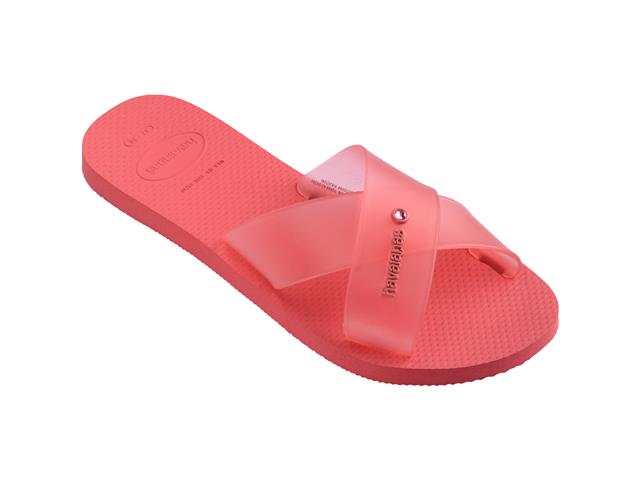 Chinelo Havaianas Aqua Jelly Fc Coral Tropical Tam 33-34 - 1